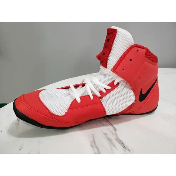 Nike Fury Combat Red White Black Wrestling Shoes boxing‎ Mens AO2416-601 Size 11